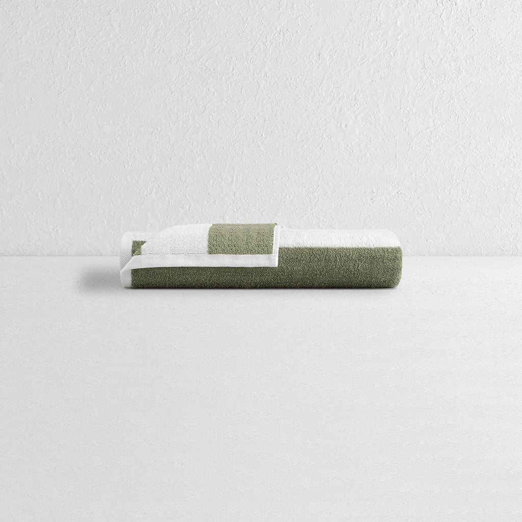 Toalha de piscina Riscas Verdes