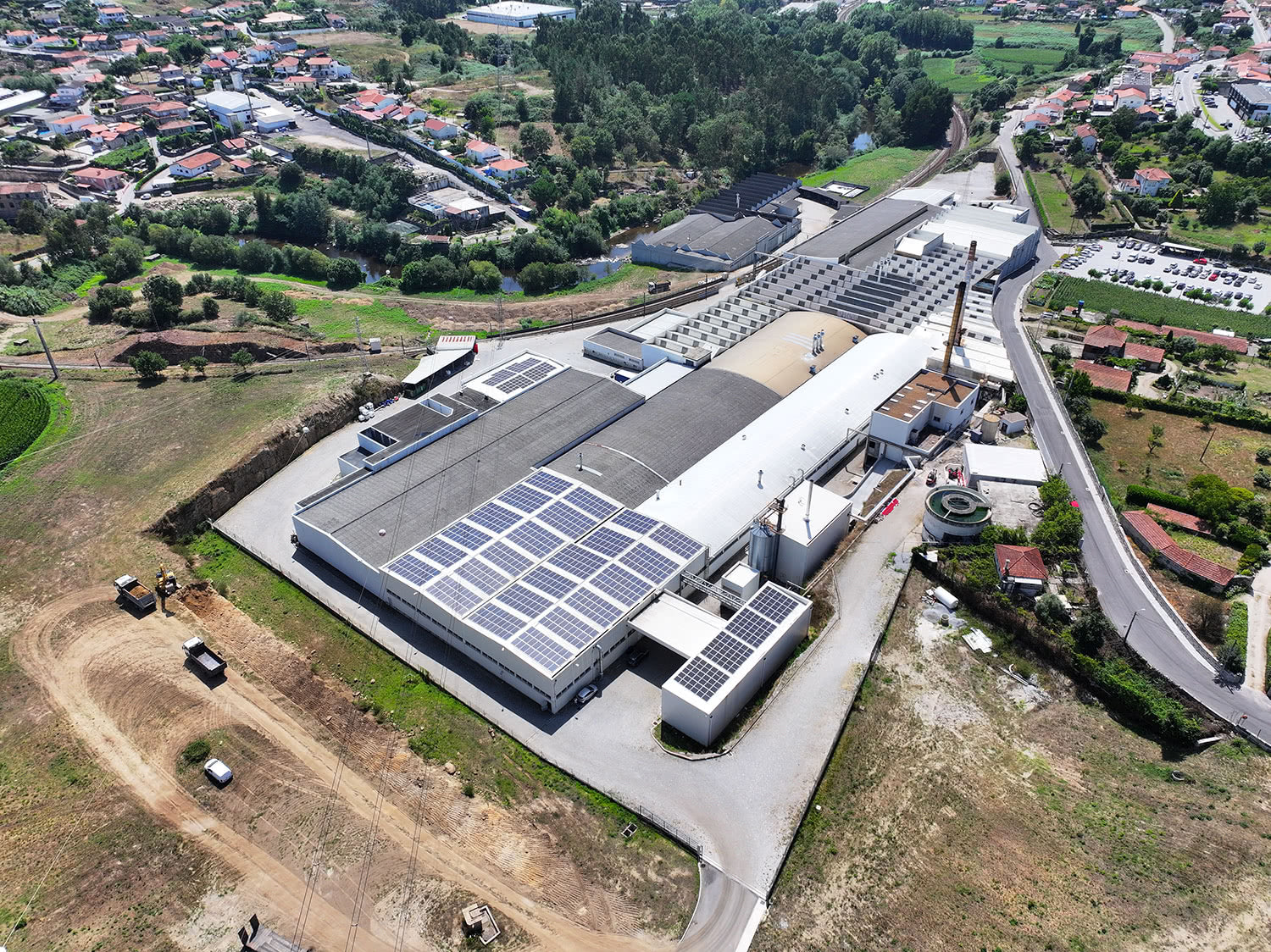 visão aérea da fabrica Sampedro