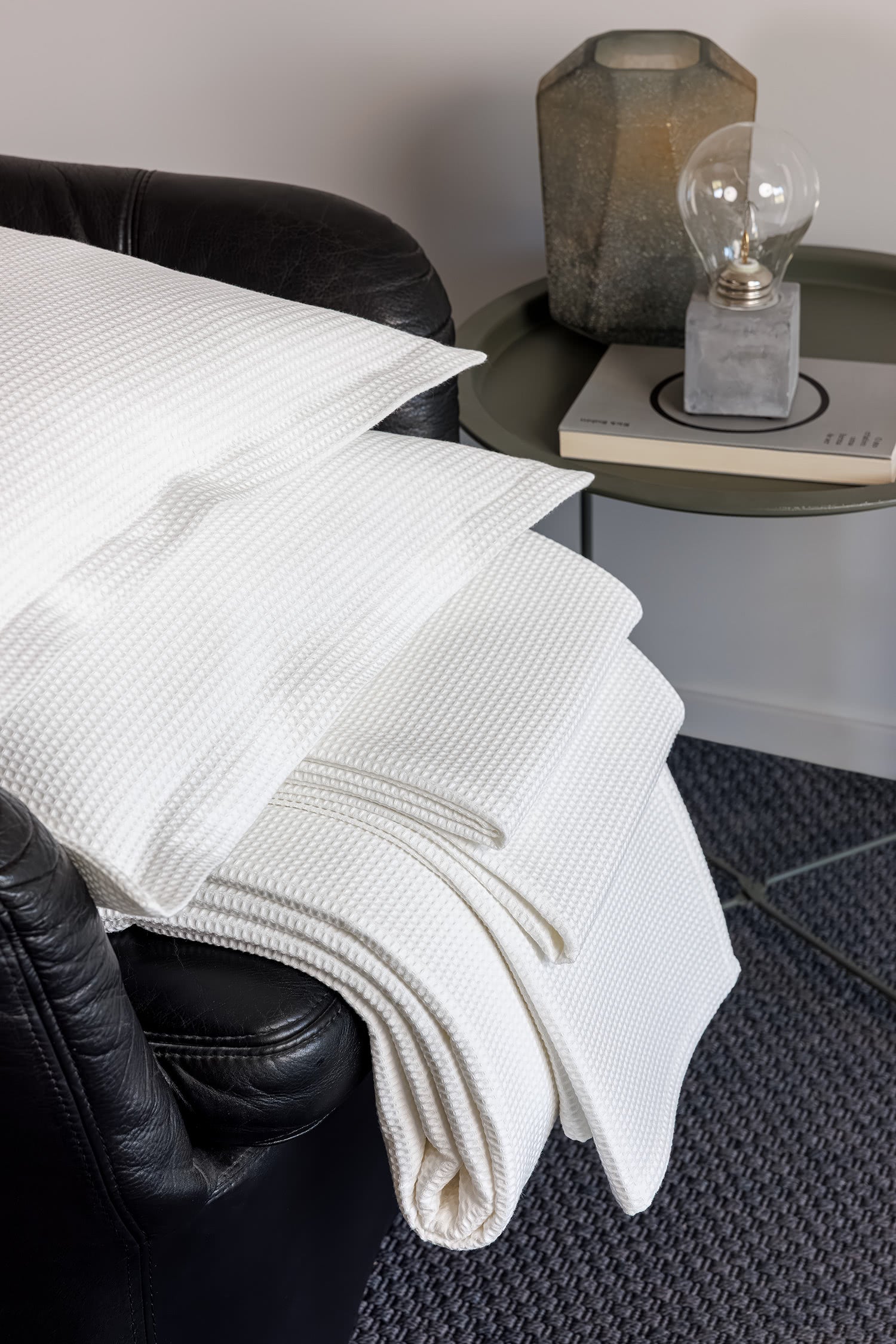 Colcha favo de mel tapa pes favo de mel e almofada decorativa favo de mel